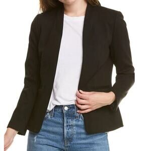 J. Crew 365 Going Out Open Blazer Women's 12 Black Office Work Simple Capsule
